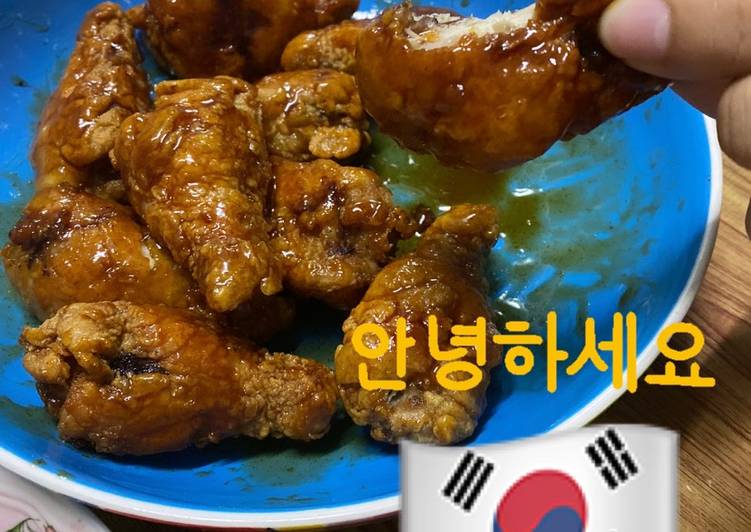 ไก่ทอดซอสเกาหลี🇰🇷 โดยซอสเคลือบไก่ Pure Foods