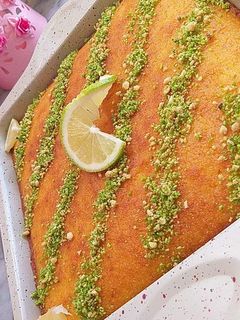 صورة لوصفة بسبوسة بعطر الموز