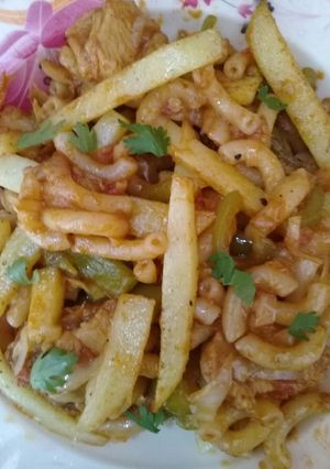 A picture of Spicy macaroni.