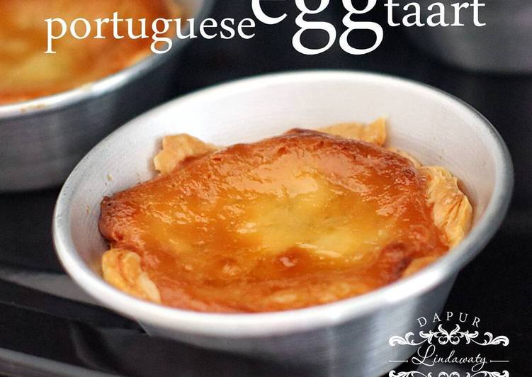 Portuguese egg taart