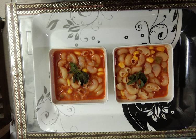 Recipe of Yummy Macaroni soup