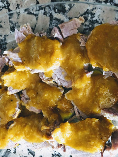 Una foto de Solomillo de cerdo con salsa de naranja