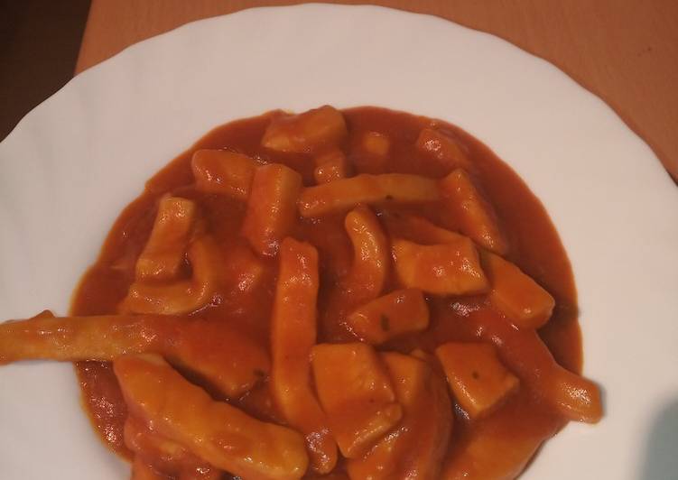 Potón en salsa americana robot MC