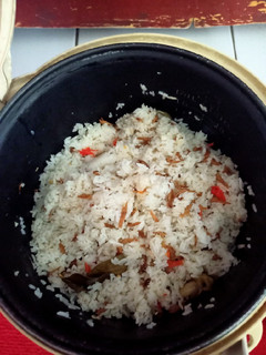 Foto resep Nasi liwet ikan teri