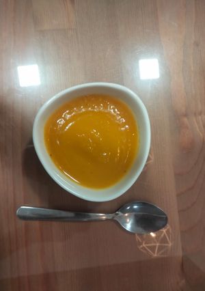 Una foto de Puré de Calabaza, Puerro y Patata