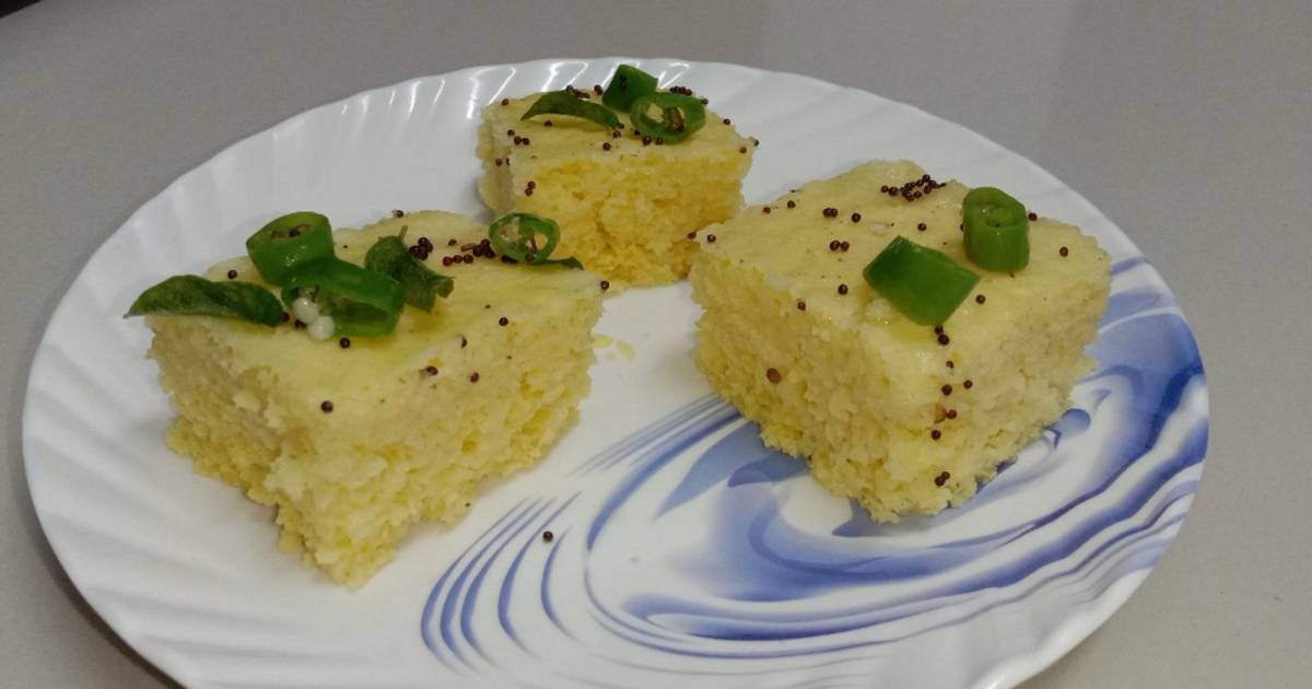 Nishita Raja દ્વારા રેસીપી ખમણ ઢોકળા (Khaman Dhokla Recipe In Gujarati ...
