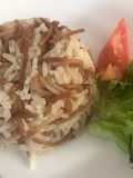 Arroz con fideos (cabellos de ángel)