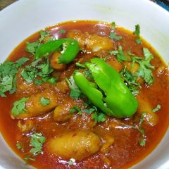 A picture of Chicken arvi 🙂##cookpadsheri.