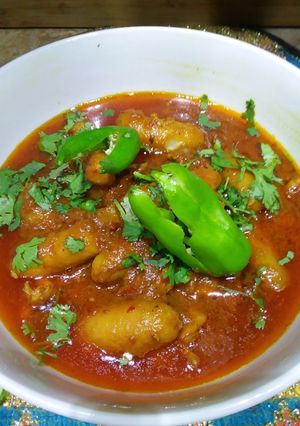 A picture of Chicken arvi 🙂##cookpadsheri.