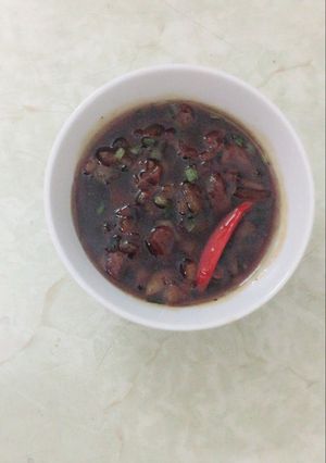 Hình của món Kho quẹt chấm củ quả.