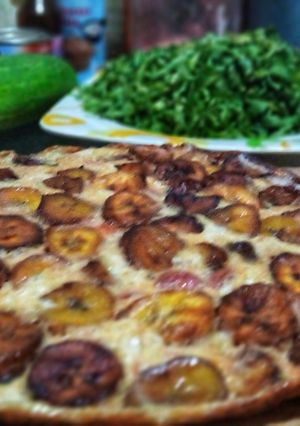 A picture of Plantain frittata.
