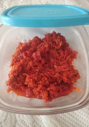 A picture of Quick Pickle South Indian style.