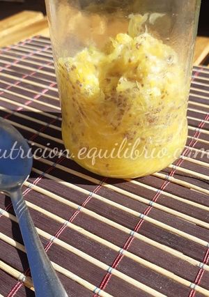 Una foto de Puré de naranjas