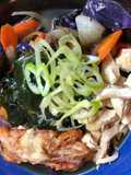Ramen 🍜 with Softshell Crab, Tender Chicken and Wakame Seaweed
