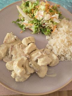 Φωτογραφία της συνταγής 🍗Κοτόπουλο με μανιτάρια και κρέμα γάλακτος