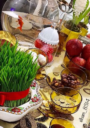 عکسی از دستور سفره عید نوروز