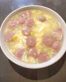 Corn Soup with Chicken Sausage
