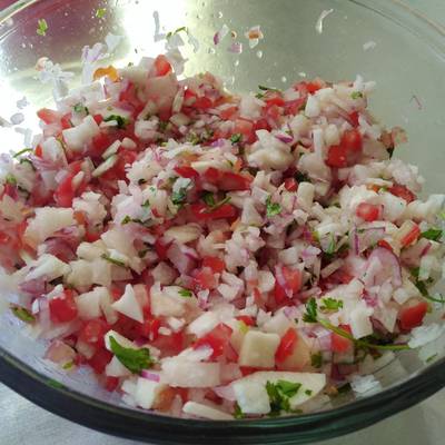 Ceviche de Jícama Receta de Lupita Luna Yt- Cookpad