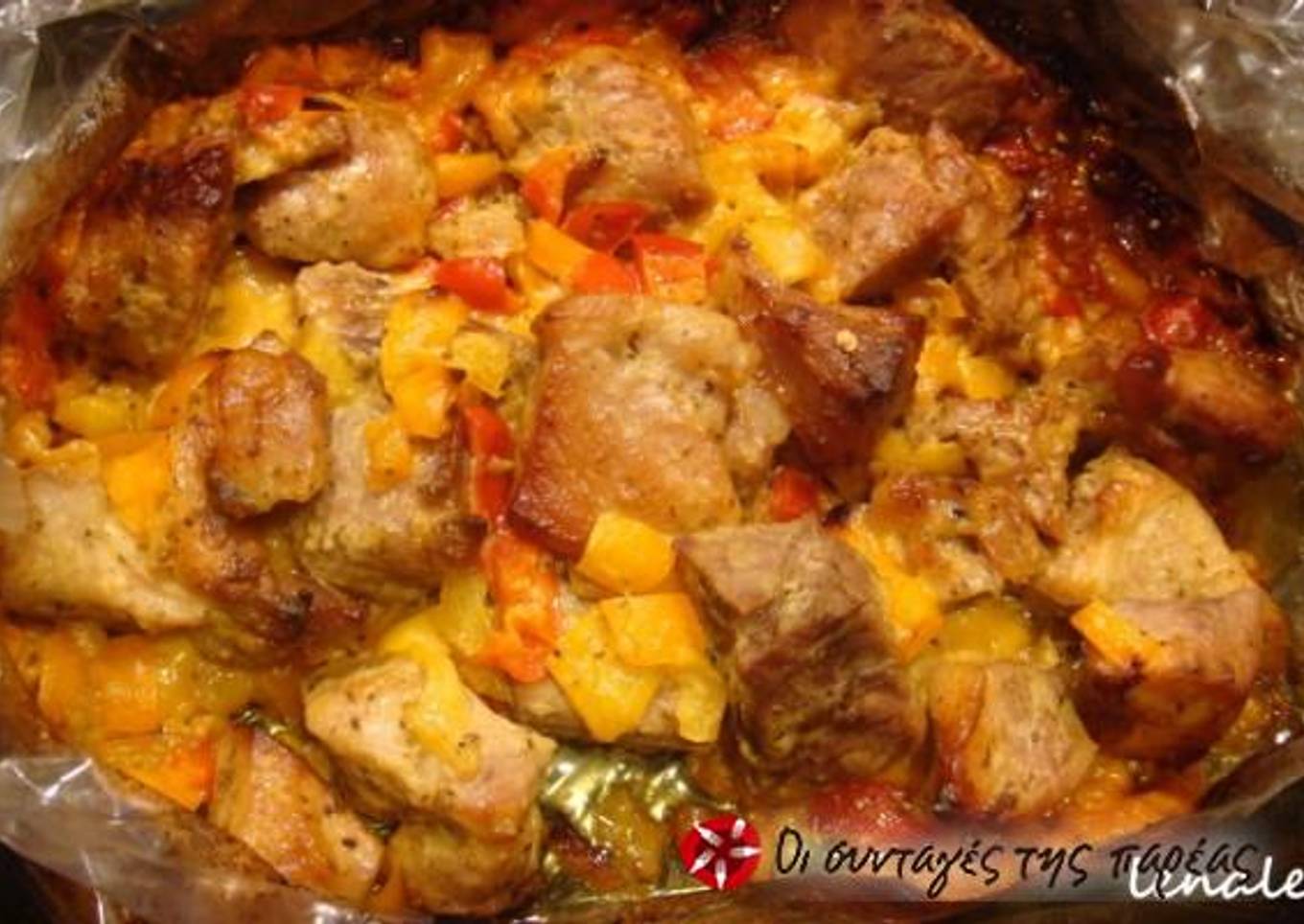 Pork exohiko in an oven bag