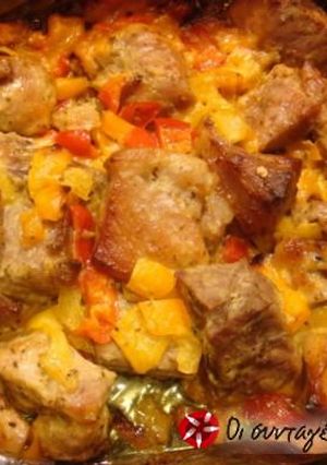 A picture of Pork exohiko in an oven bag.