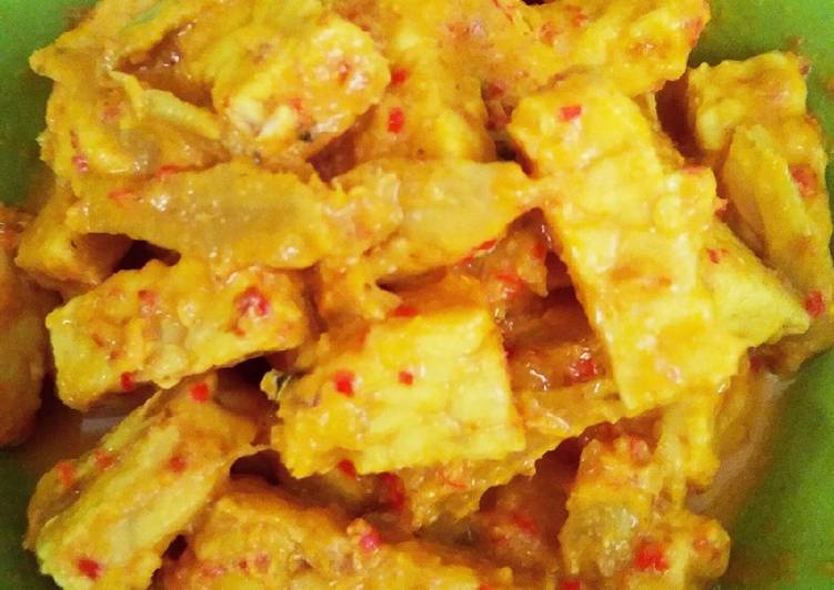 Resep Teri tempe sambal santan yang Bikin Ngiler
