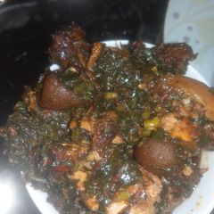 A picture of Ugu Soup.