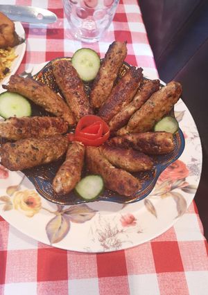 A picture of Seekh kababs.