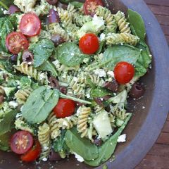 A picture of Pesto salad.