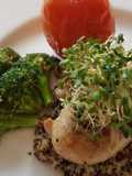 Baked Chicken With Tricolour Quinoa