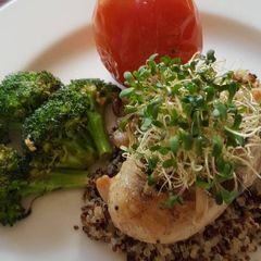 A picture of Baked Chicken With Tricolour Quinoa.