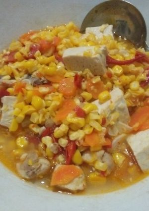 Foto resep Tumis Jagung dengan wortel tahu