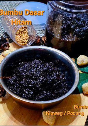 Foto resep Bumbu Dasar Hitam (Bumbu Kluweg / Pocung) _ untuk Aneka Masakan🍲🍗🥩🍖🍲🥘🫕