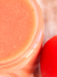 Una foto de Gazpacho andaluz. Sopa fría de tomate