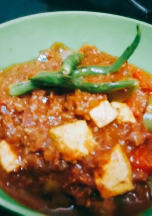 A picture of Kadai Paneer.