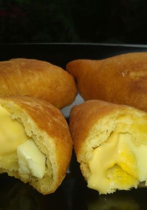 Foto resep Roti goreng isi telur & keju