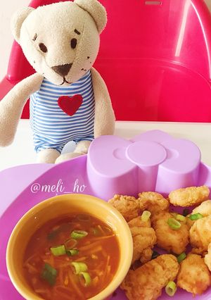 Foto resep Salmon Goreng Tepung Saus Asam Manis (MPASI 1y+)