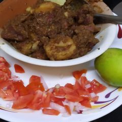 A picture of Mutton korma.