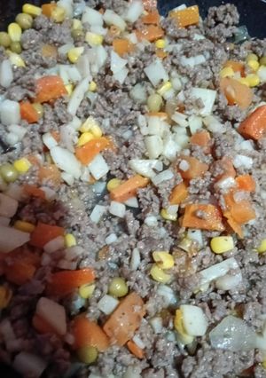 Una foto de Molida con verduras