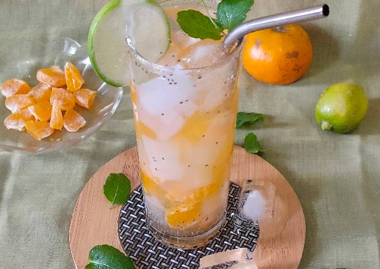 Bagaimana Menyiapkan Es Lemonade Nata De Coco, Enak Banget