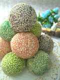 Rainbow Onde-Onde (Sesame Ball)
