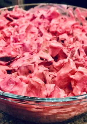 Tormás-céklás krumplisaláta recept fotója