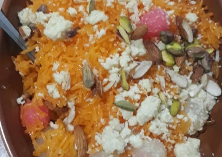 Steps to Make Super Quick Homemade Colorful Zarda