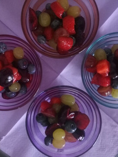 A picture of Berry-licious fruit salad.