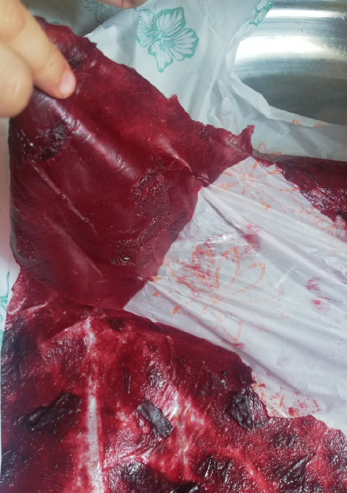 عکسی از دستور لواشک آلو 🔪