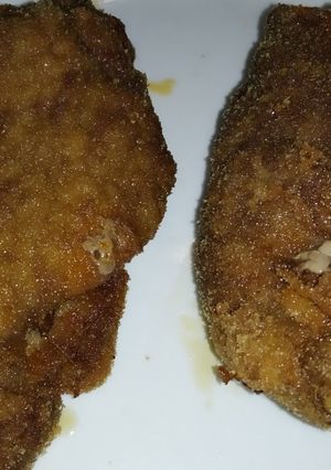 Una foto de Filetes de choto rellenos y empanados