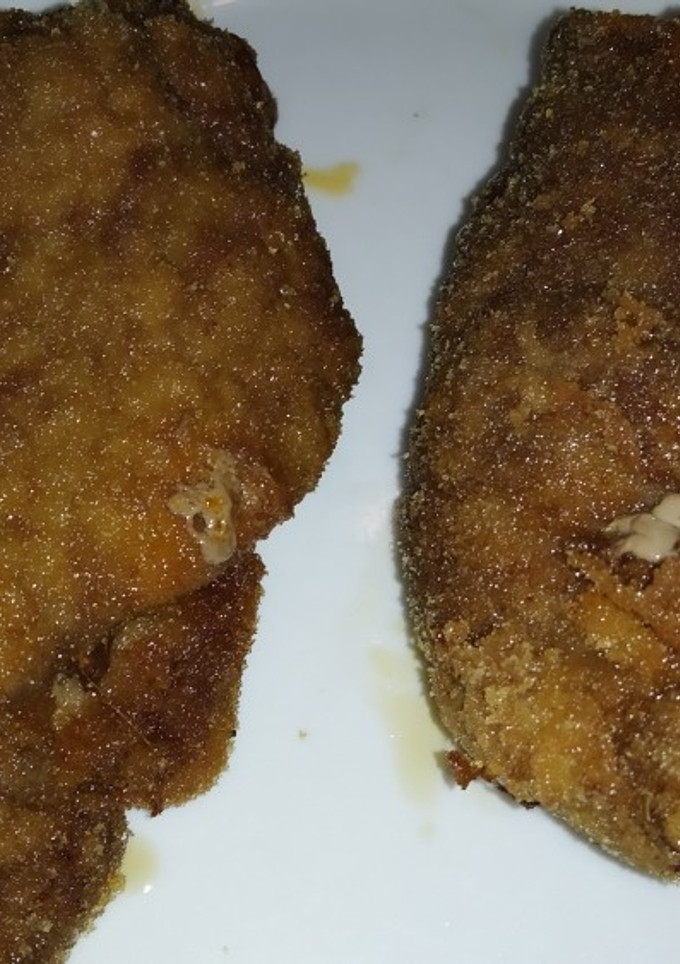 Una foto de Filetes de choto rellenos y empanados
