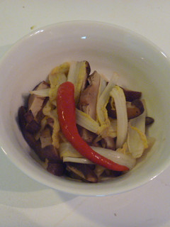 蝦醬香菇白菜 的食譜成品照片