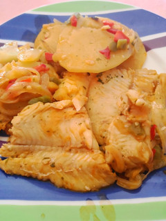 Una foto de Filetes de merluza de fiesta