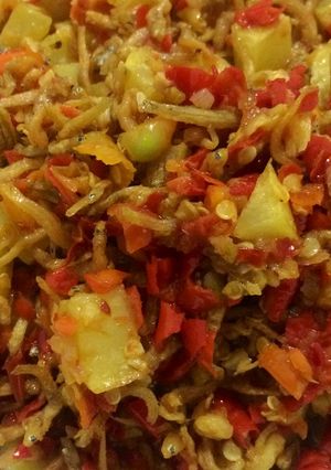 Foto resep Kentang teri goreng simple