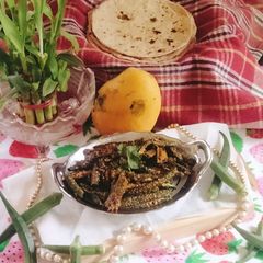 Bhindi Fry (crispy bhindi rava fry) A picture of Bhindi Fry (crispy bhindi rava fry).